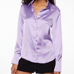 Dynamite Matisse Purple button down size M